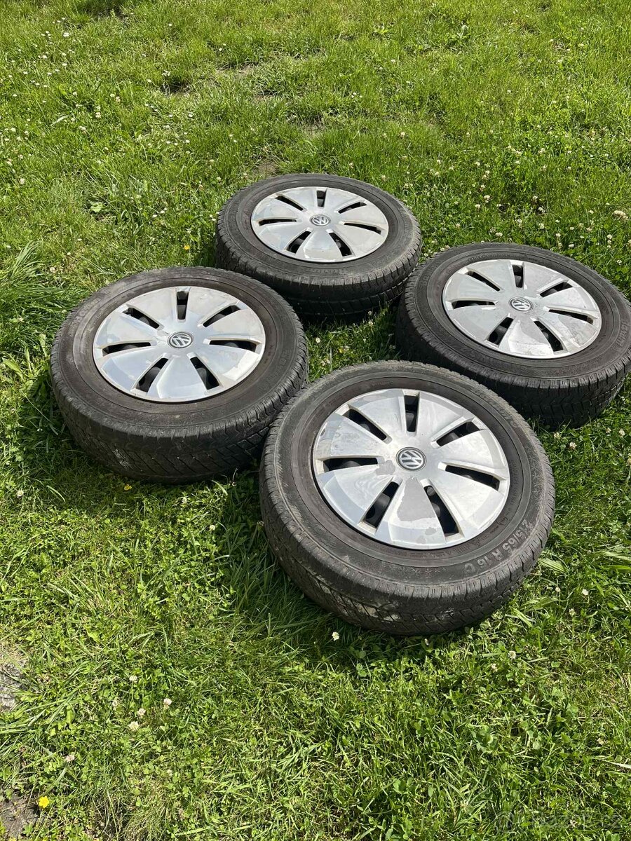 Plechová kola na Transporter, 6.5Jx16H2; zimní 215/65 R16C