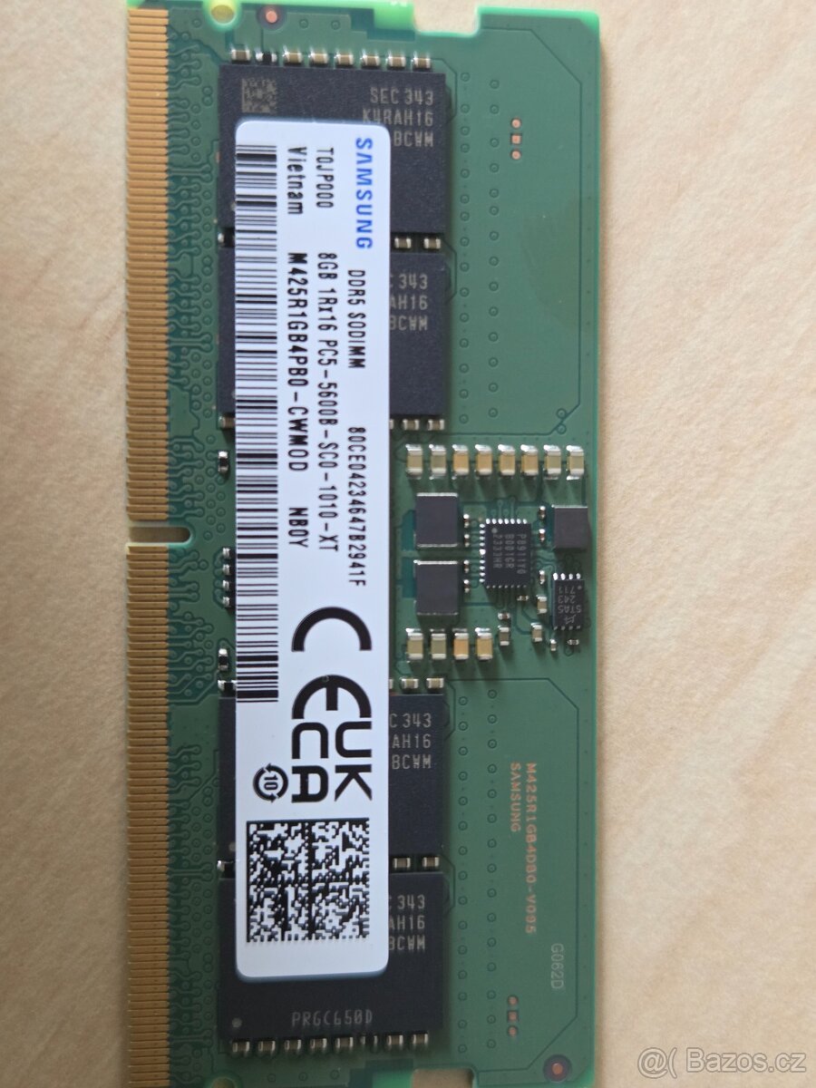 Ram ddr 5 8 Gb  Samsung 5600 Mhz