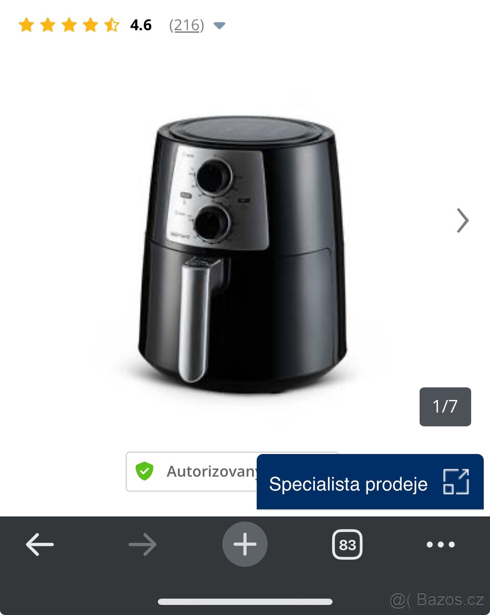 Horkovzdušná friteza