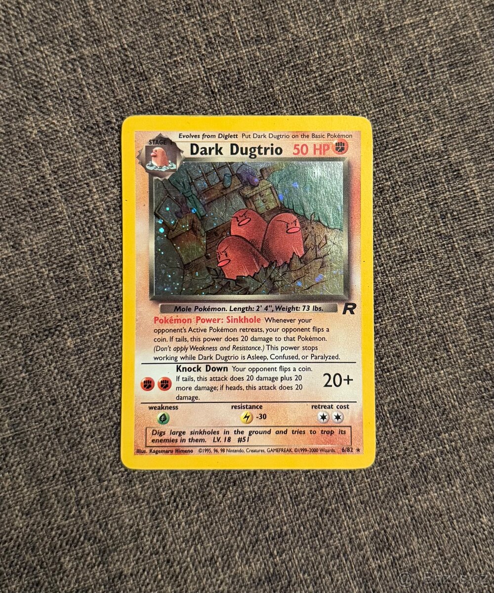 Pokémon karta Dark Dugtrio