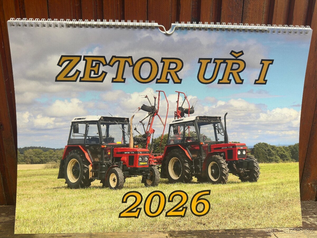 KALENDÁŘE S TRAKTORY ZETOR NA ROK 2026