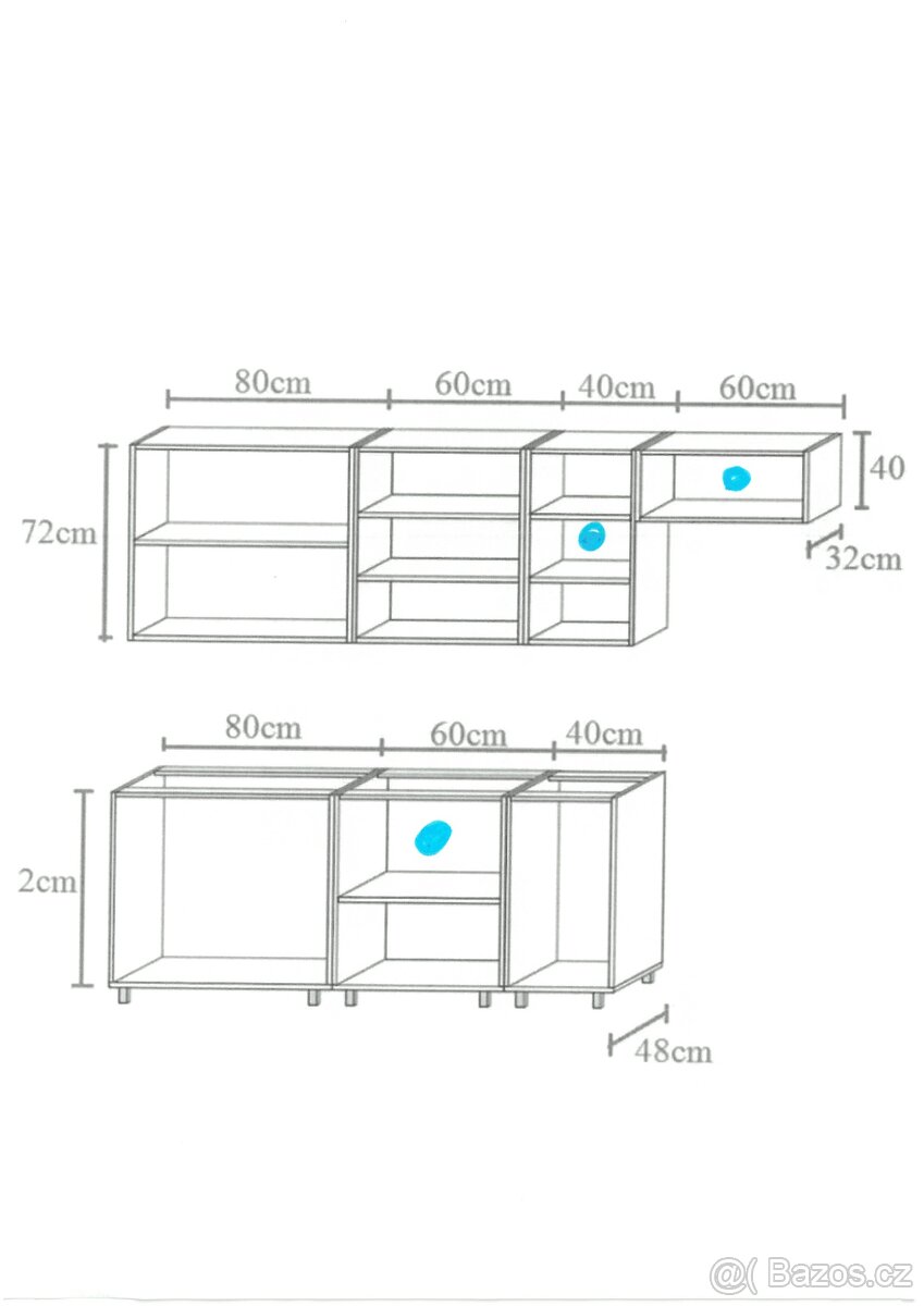 Skříňky do kuchyňské linky Lucjan bílá