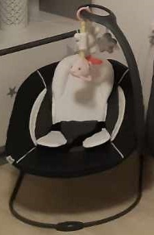 Lehátko - houpačka Hauck Alpha Bouncer Deluxe Melange grey