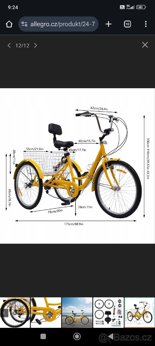 Trikolka pro seniory (nevyužívaná)