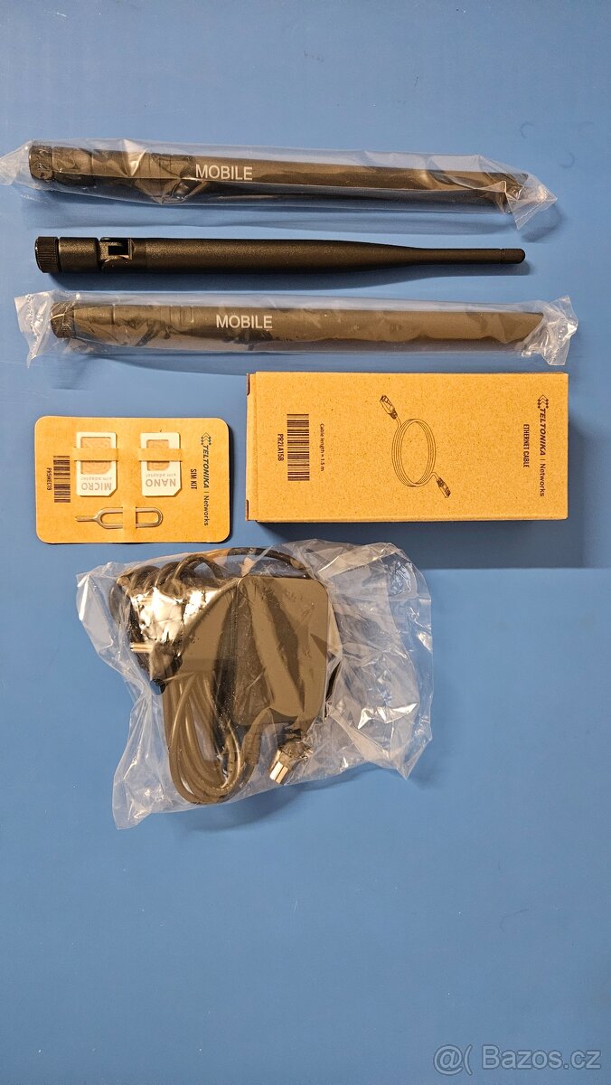 Antény LTE GSM a WiFI Teltonika + zdroj a SIM adaptéry