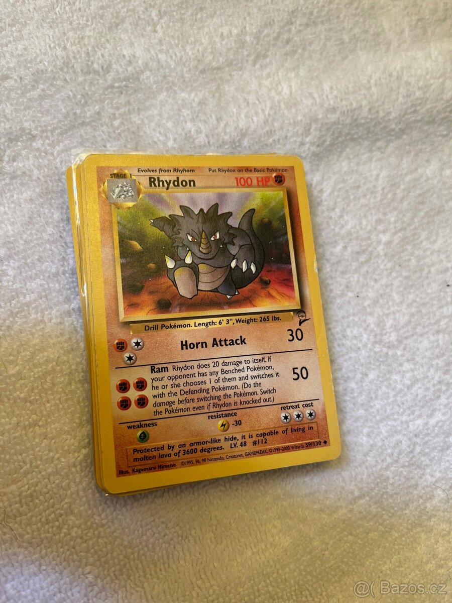 POKEMON BASE SET 2 KARTIČKY 1999 ROK