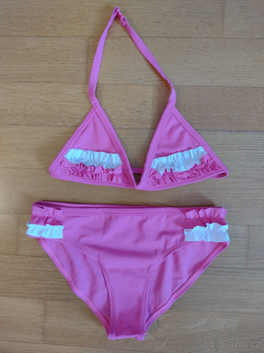 DÍVČÍ DVOJDÍLNÉ PLAVKY, vel. 134/140