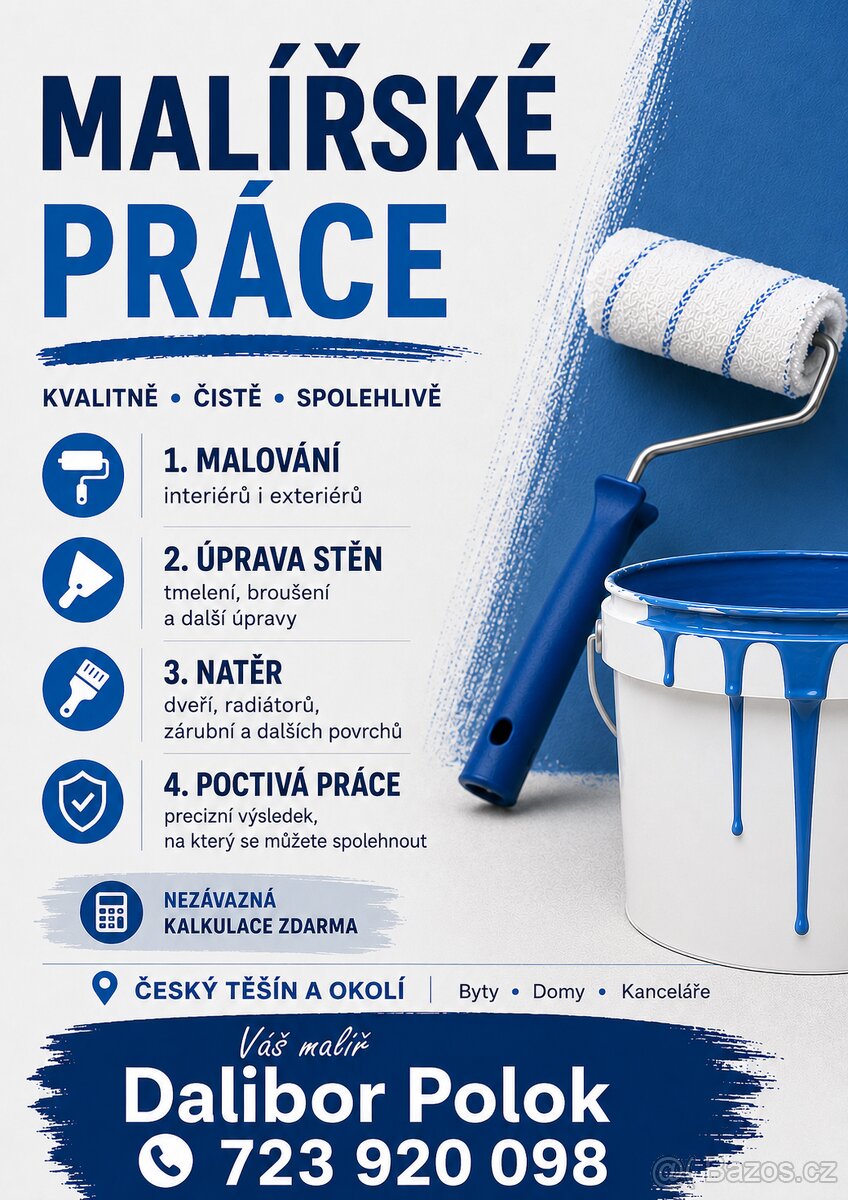 Nabízím Malířské práce