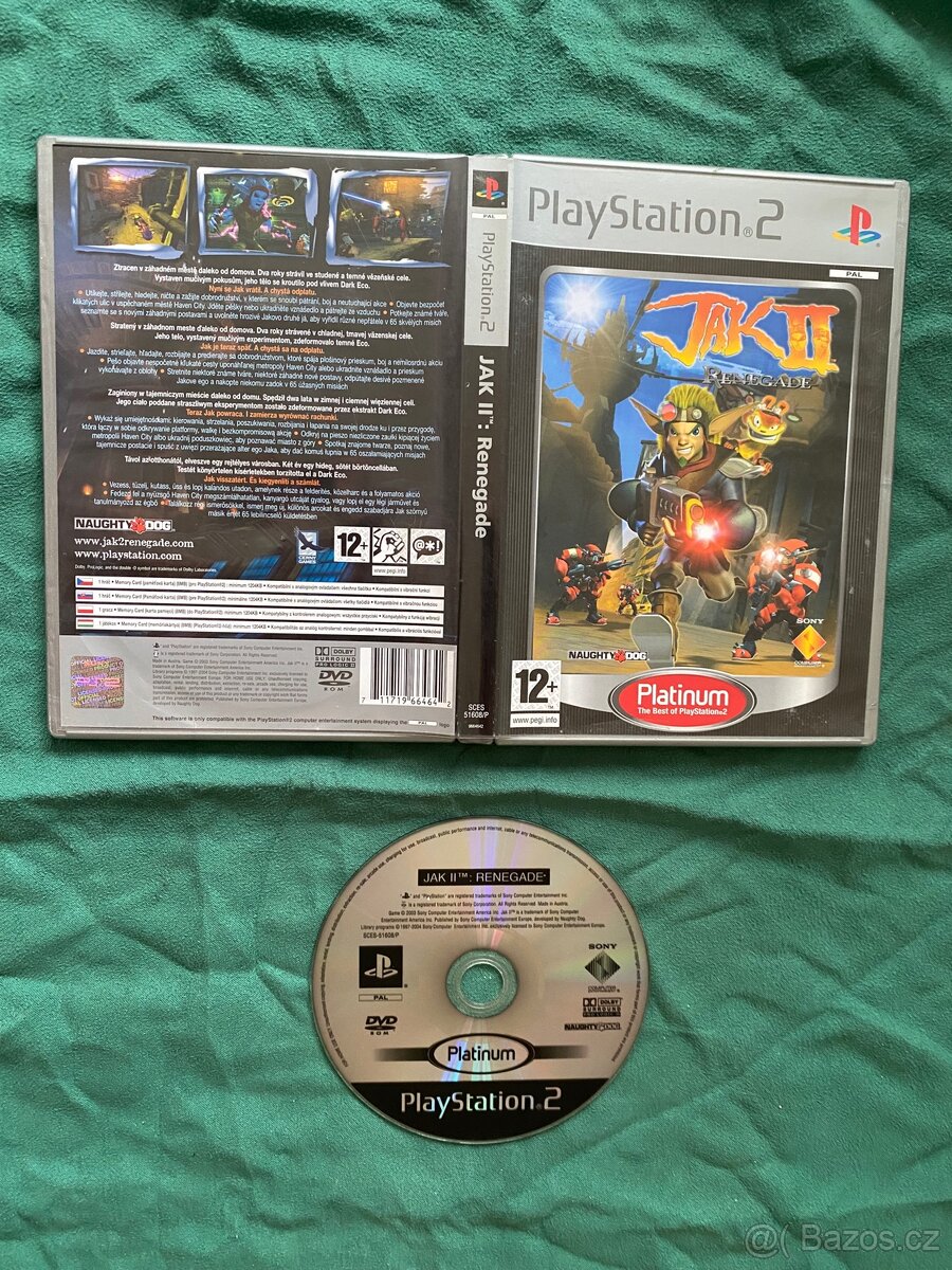 PS2 Jak II 2 Renegade CZ obal