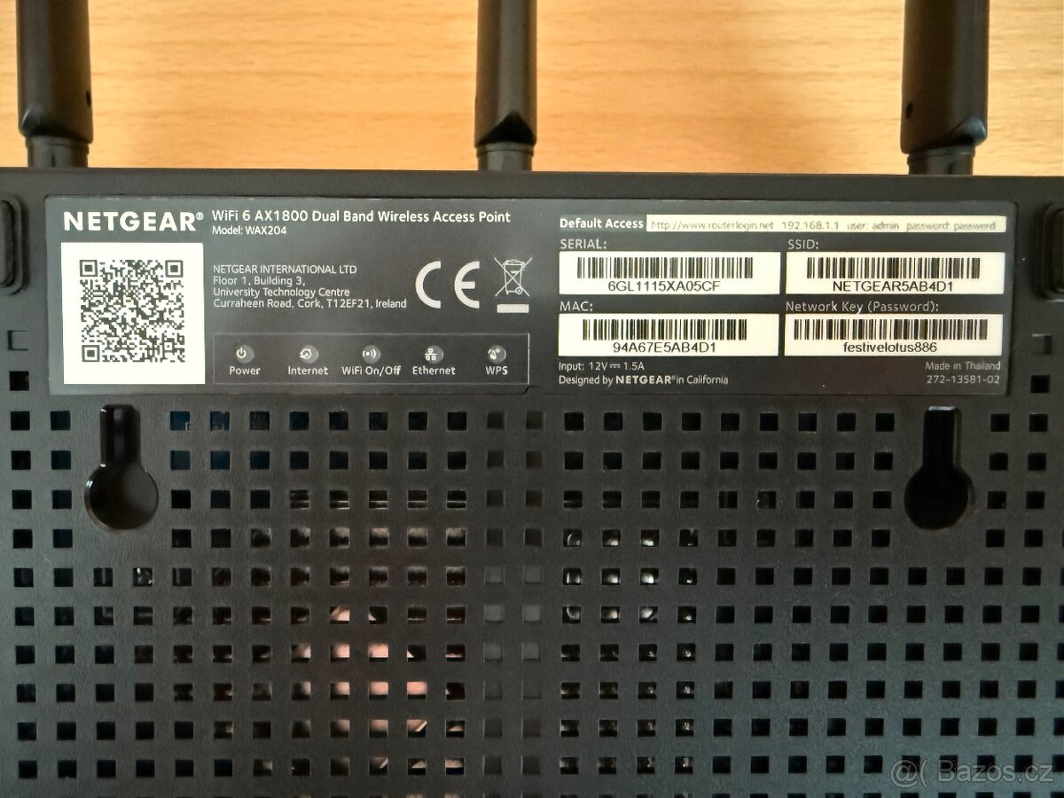 Wifi router netgear nighthawk WAX204, wifi 6 AX 1800