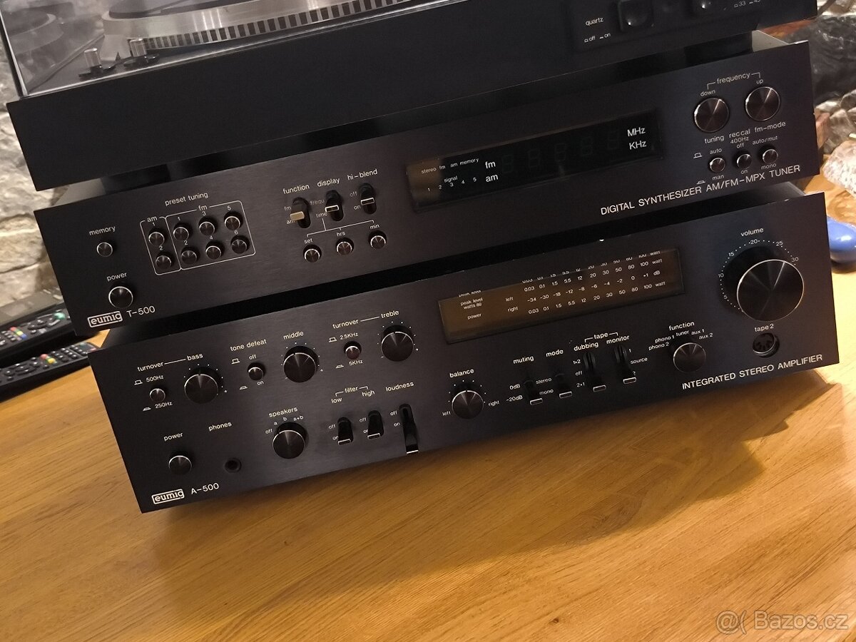 EUMIG A-500--EUMIG T-500 Vzácné HiFi pro znalce.