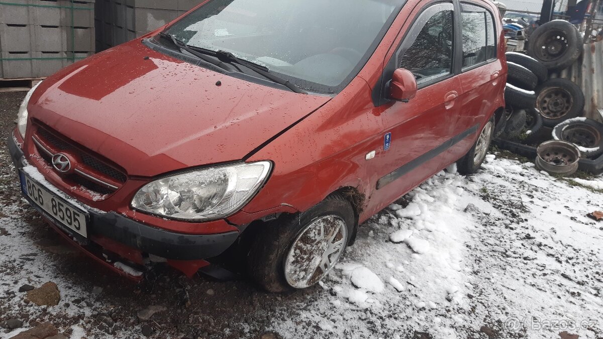 Hyundai Getz 1,4i 16V 2006 71kW - pouze dily