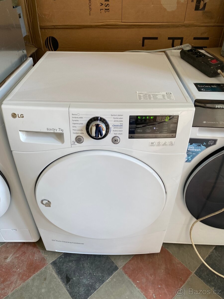 Sušička LG na 8kg s tepelným čerpadlem