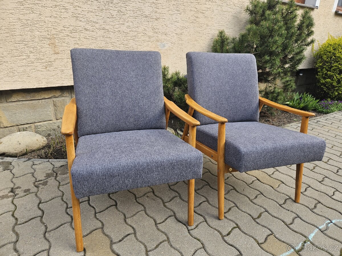 Designová retro křesla (Interiér Praha)