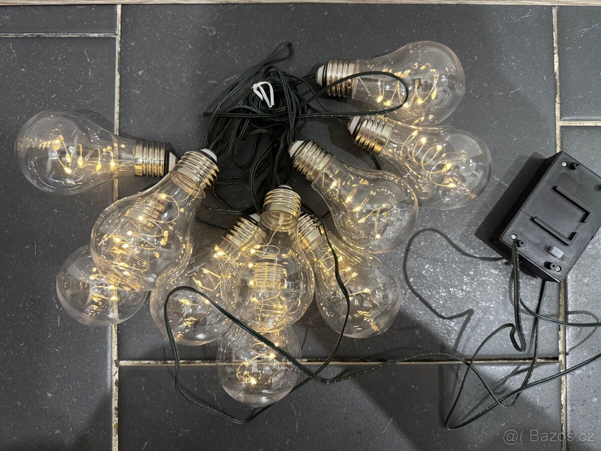 Zahradní LED solární osvětlení, dekorace