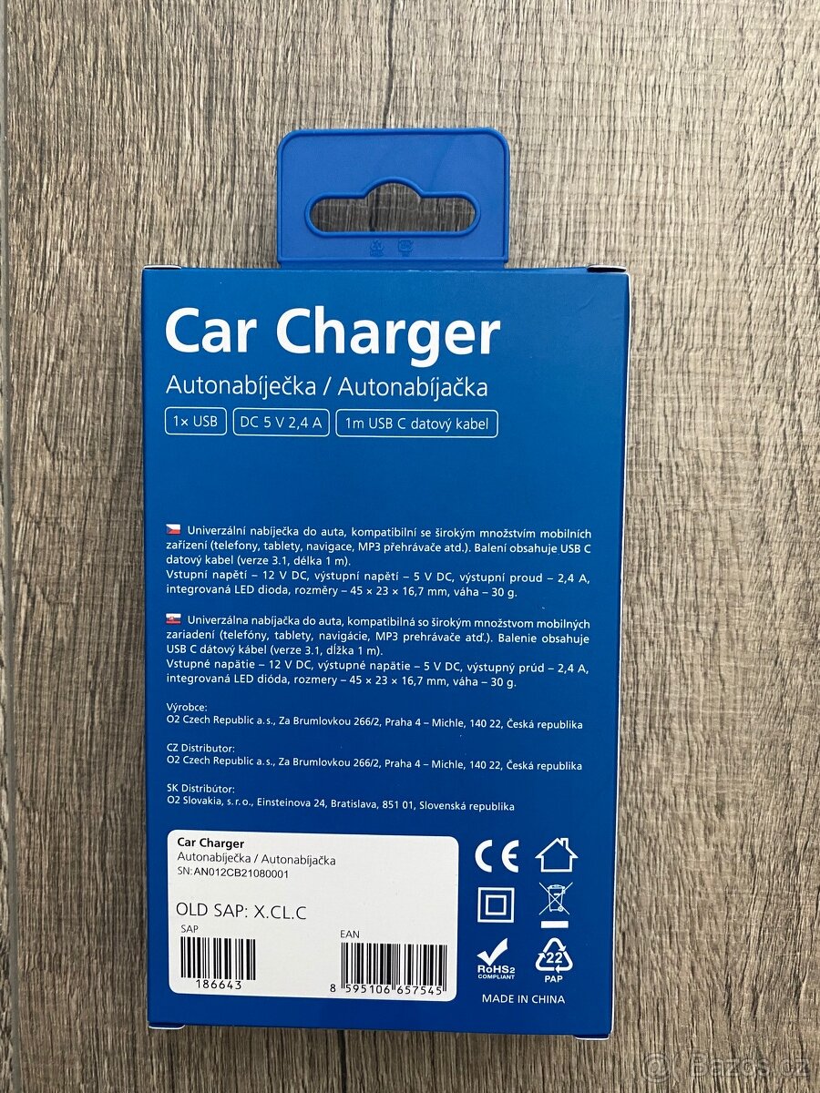 Autonabíječka USB