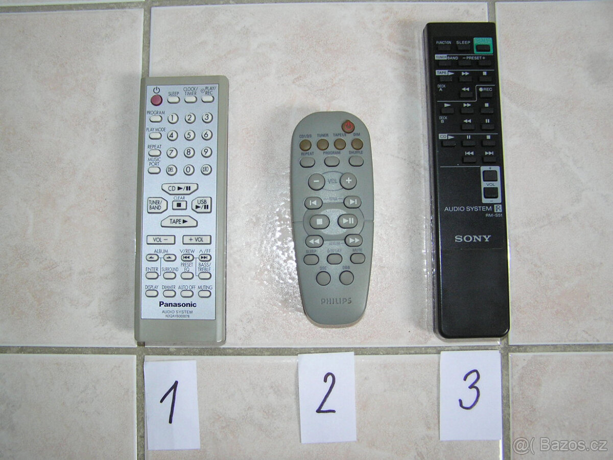 Dálkové ovladače Audio System