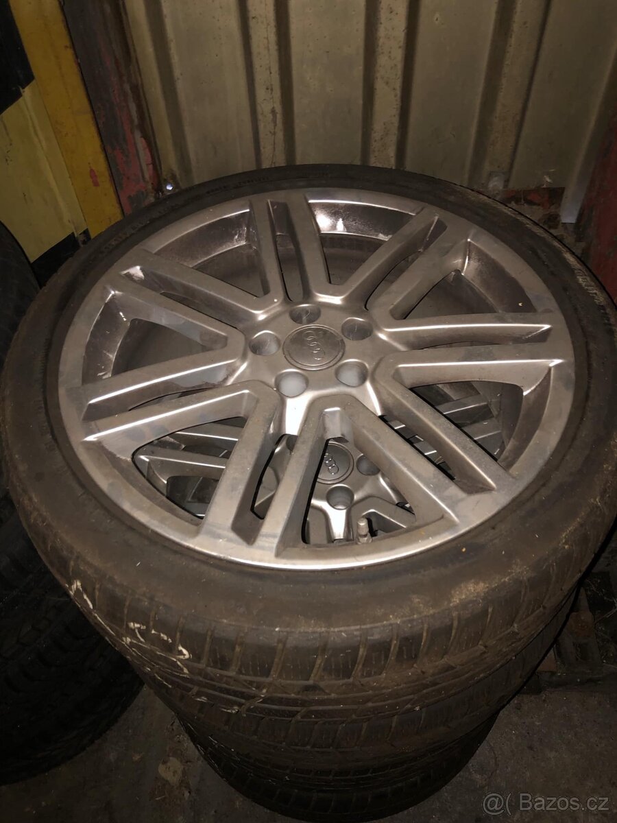 Prodám sadu ALU + pneu orig. Audi/Vw 5x112