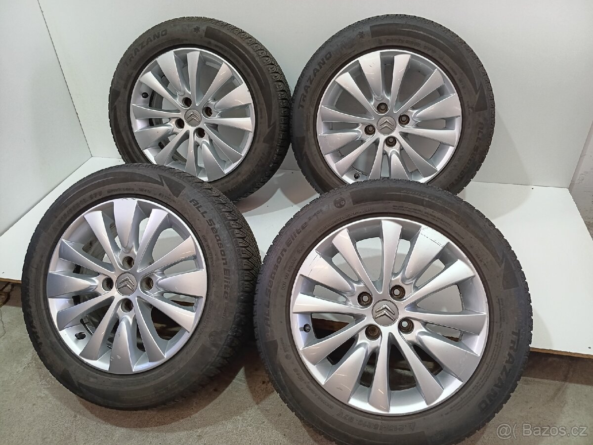 Alu kola Citroen 4x108 R16 ET26 pneu 215/55/16/