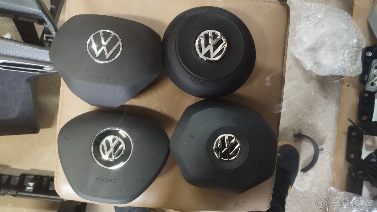 Airbag řidiče Volkswagen různé typy