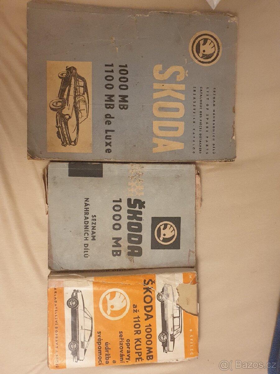 Knihy Škoda 1000mb, 100, 110... i návod k obsluze 4R a 6R