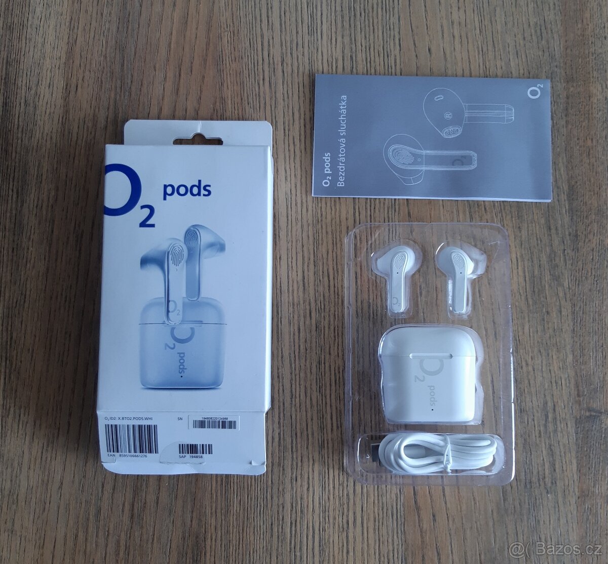 BT sluchátka O2 pods
