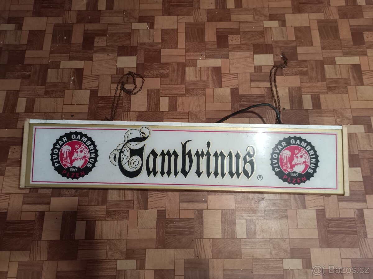 Gambrinus světelná reklama