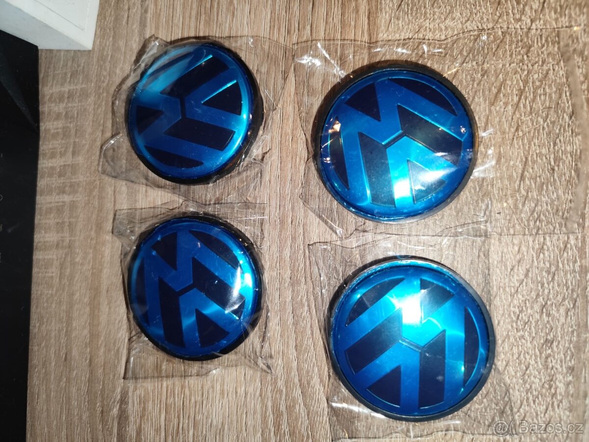 Středové krytky stříbrné 56mm
