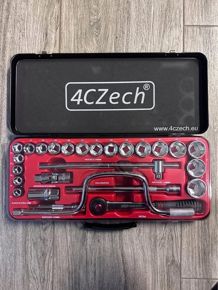 4CZech 1/2" 26dílná 12-32mm gola Sada NOVÁ