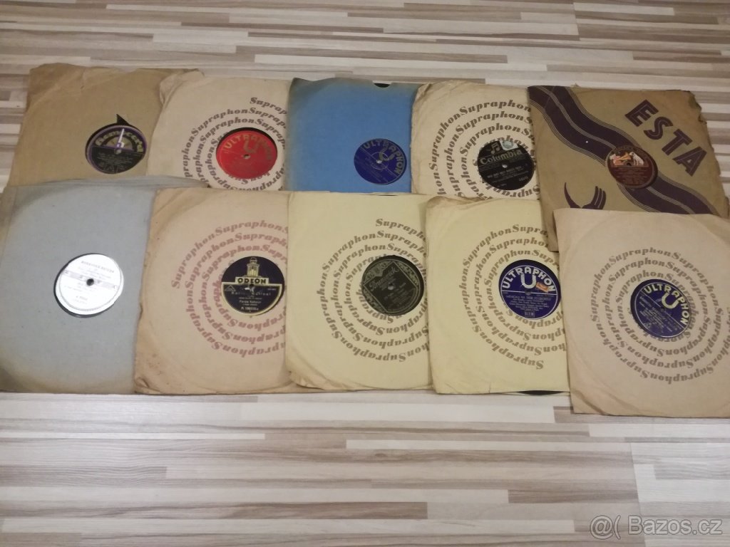 Hudební desky staré polka valčík