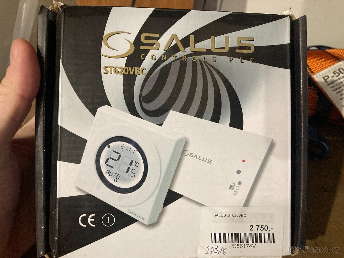 Bezdrátový termostat Salus S-liene ST620VBC VAILLANT Salus
