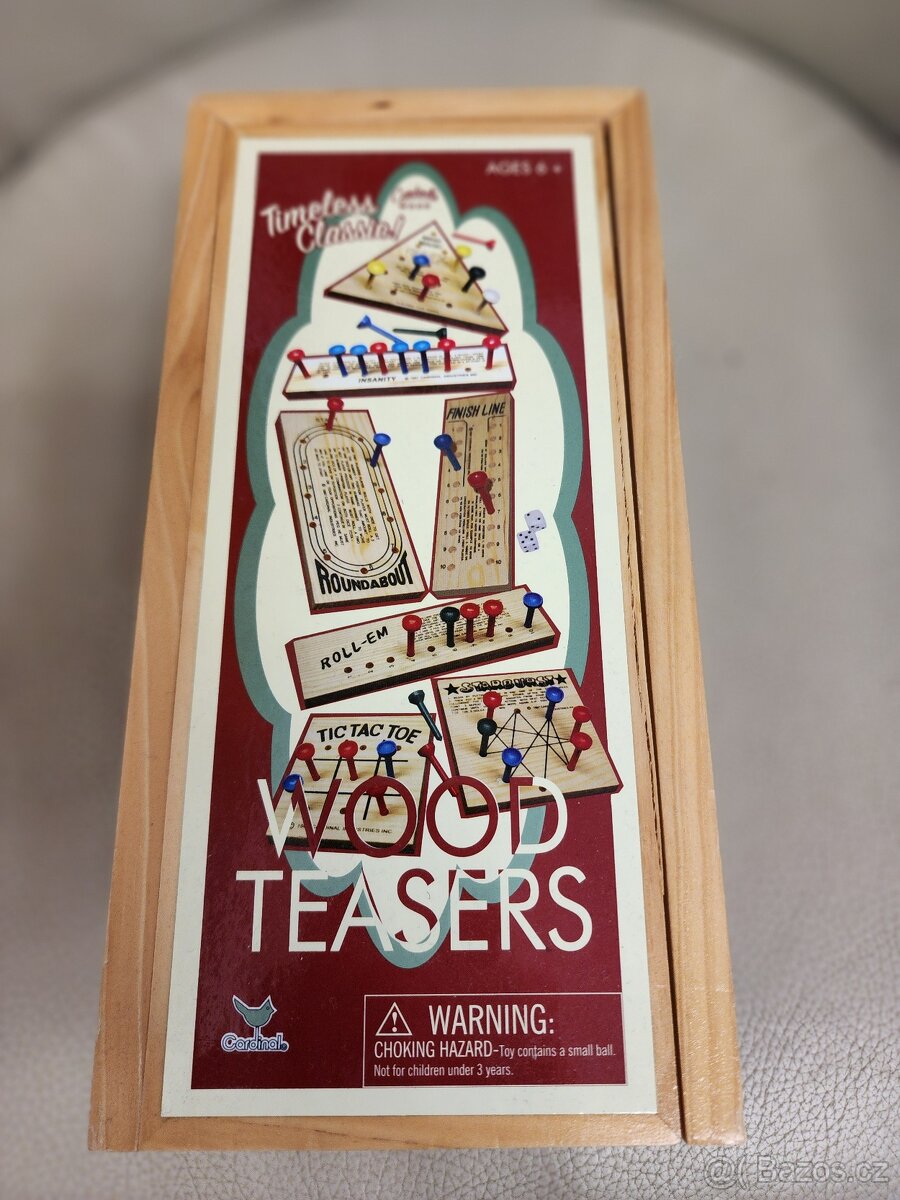 Wood teasers - anglicky, dřevěné hlavolamy
