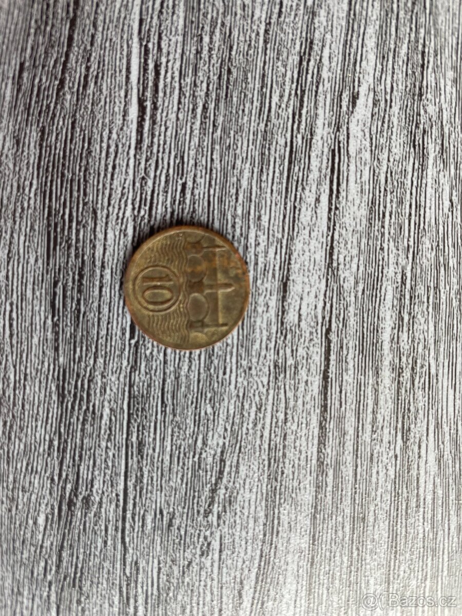 Mince 10 haléřů 1931