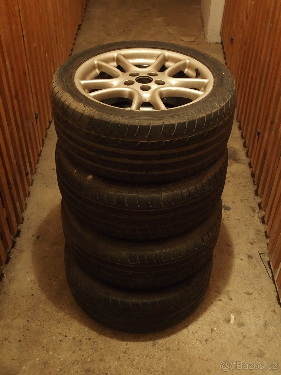 Prodám ALU disky 7,50Jx17H2 + pneu 235/45 ZR17