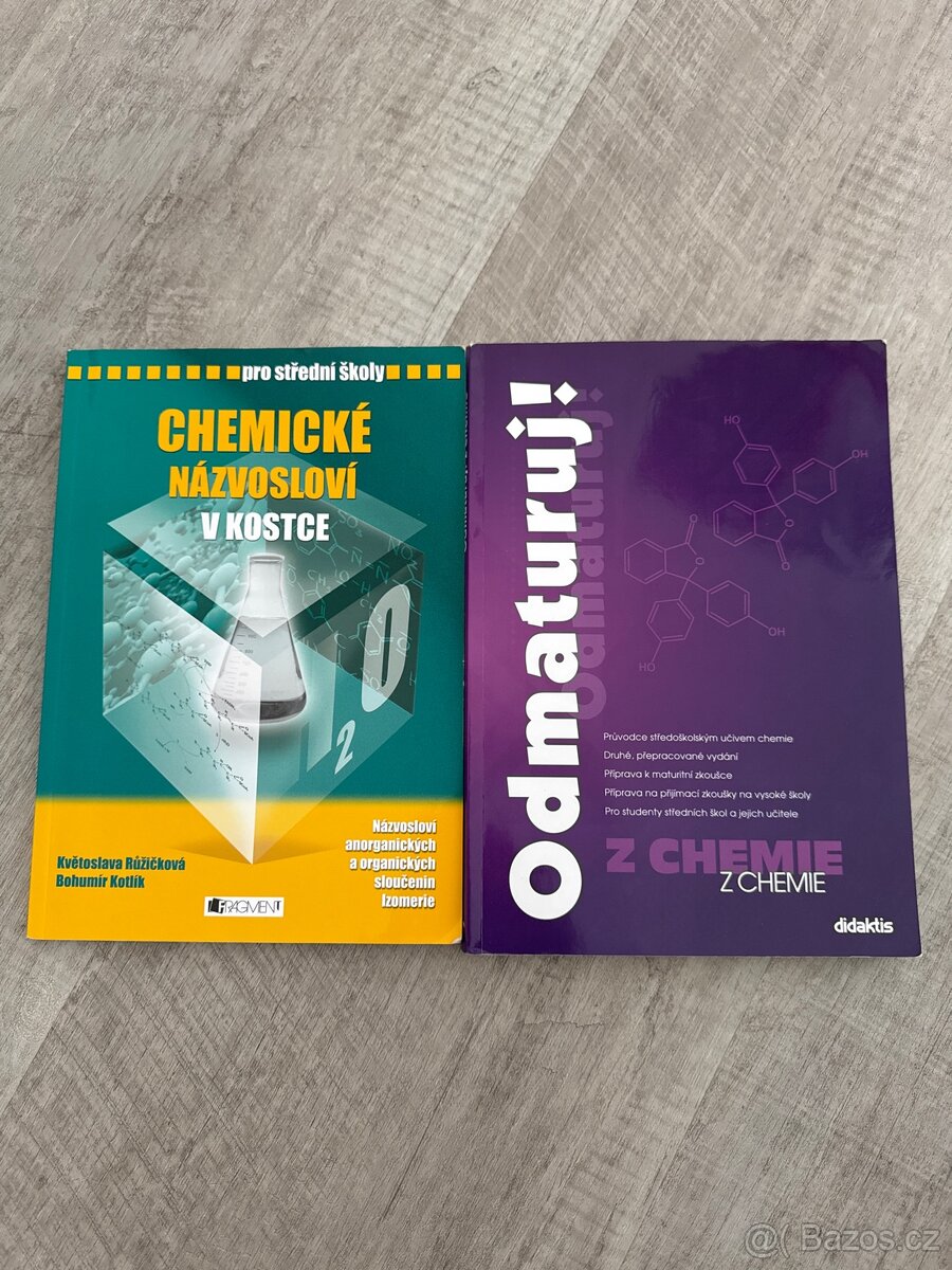 učebnice + chemické názvosloví
