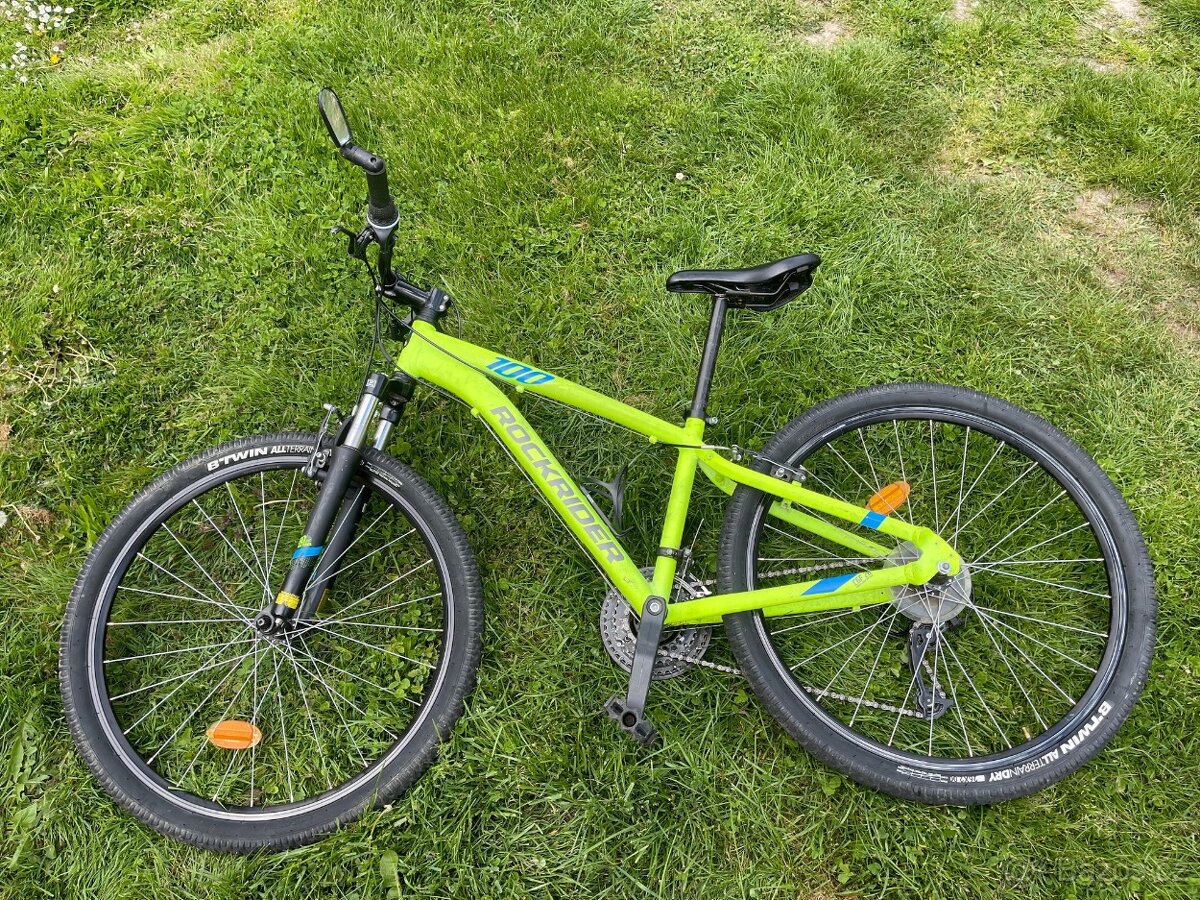 Horské kolo ROCKRIDER 100 st100 odpružené