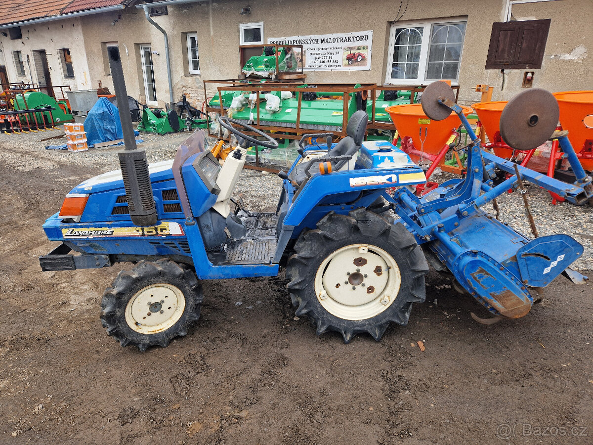 Iseki TU 150 F , 4x4 s originálním rotavátorem