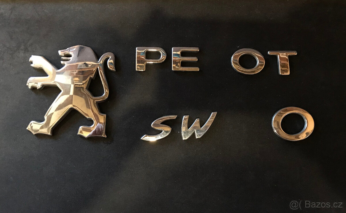 peugeot 307 písmena a emblem