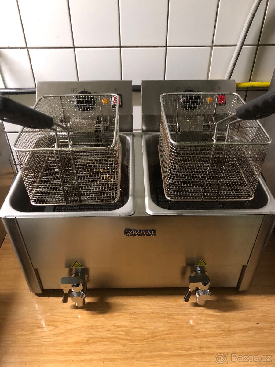 Elektrická dvojitá fritéza Royal Catering