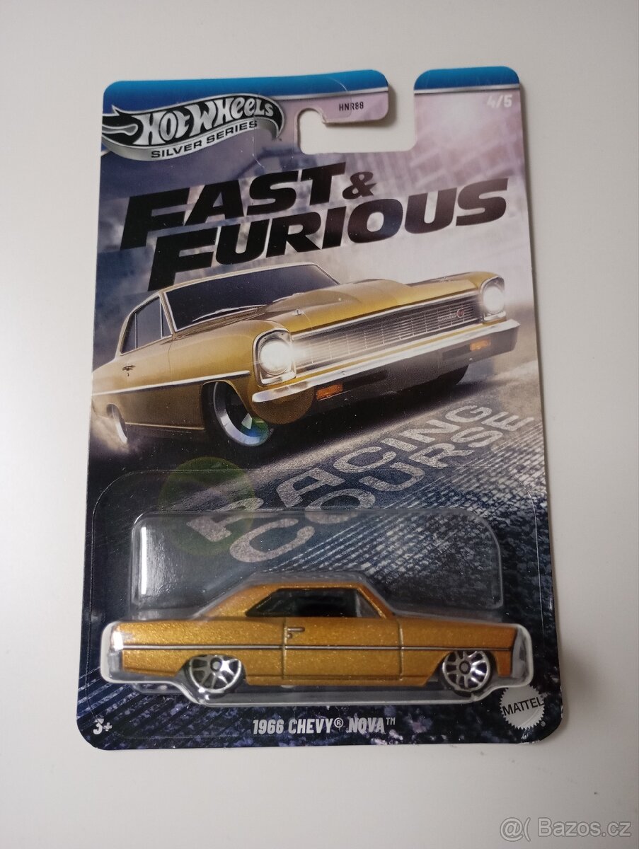 Hot wheels- 1966 chevy® nova(Fast And furious)silver edition