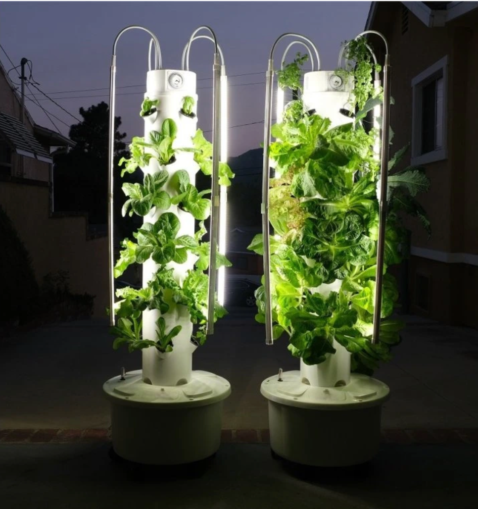 Hydroponická věž 4P6 s LED osvětlením