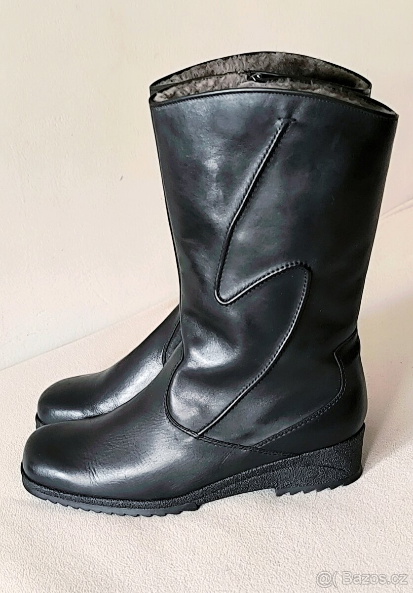 Rezerve_kožené polokozacky boty Ara nadměrná velikost 43