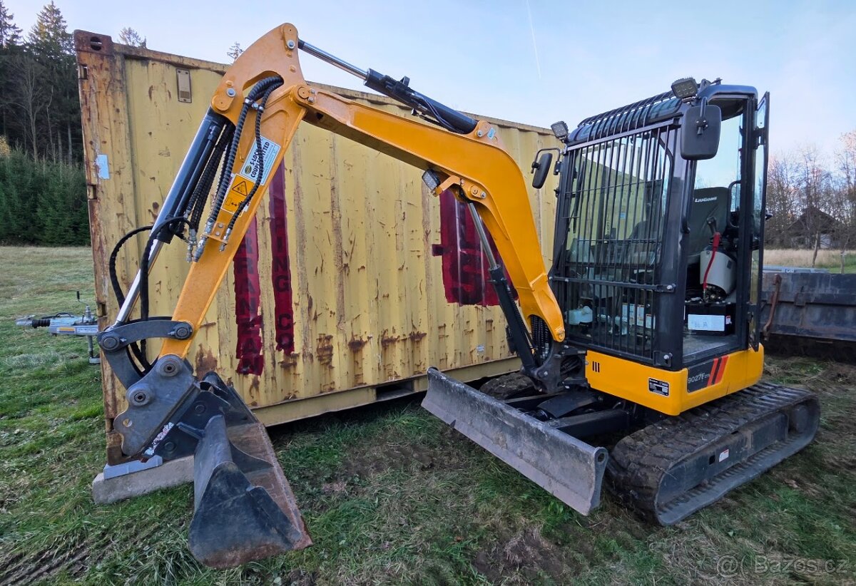 minibagr 2,7t LiuGong 9027 v TOP výbavě, 2022