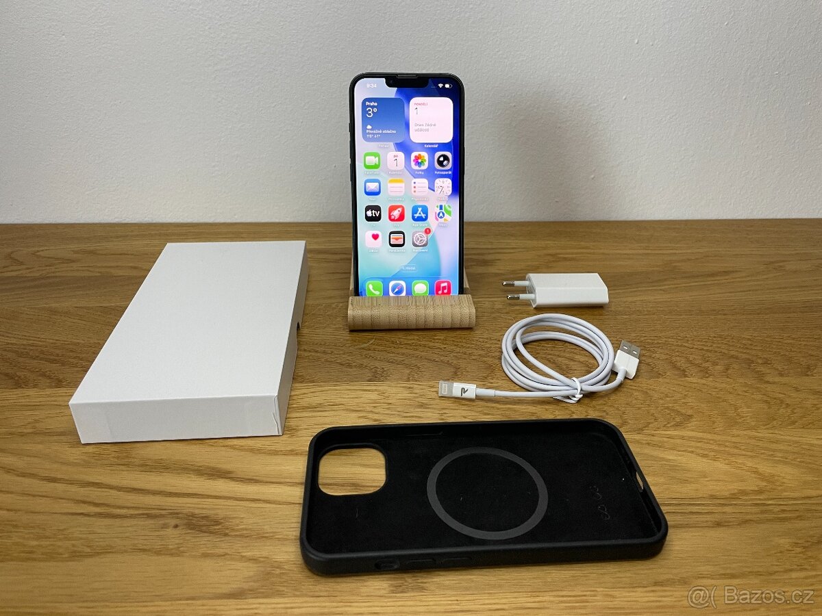 Apple iPhone 13 128GB Modrý - baterie 80%