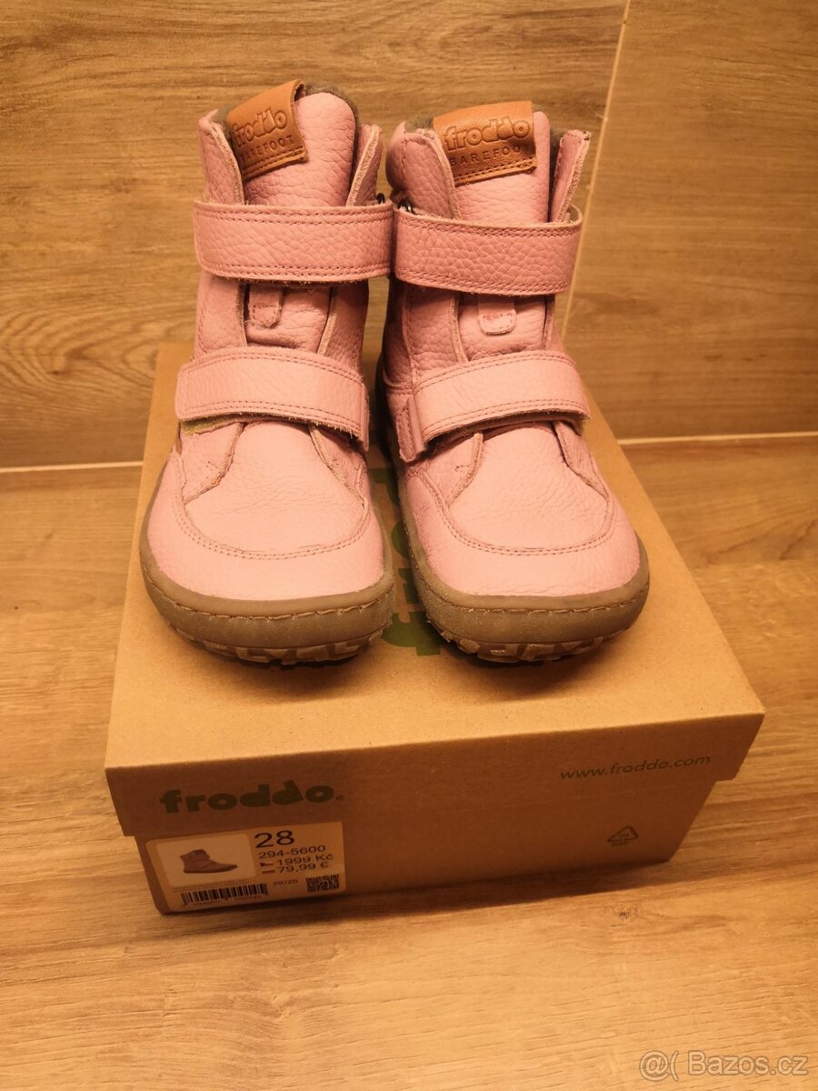 Zimní barefoot boty Froddo 28