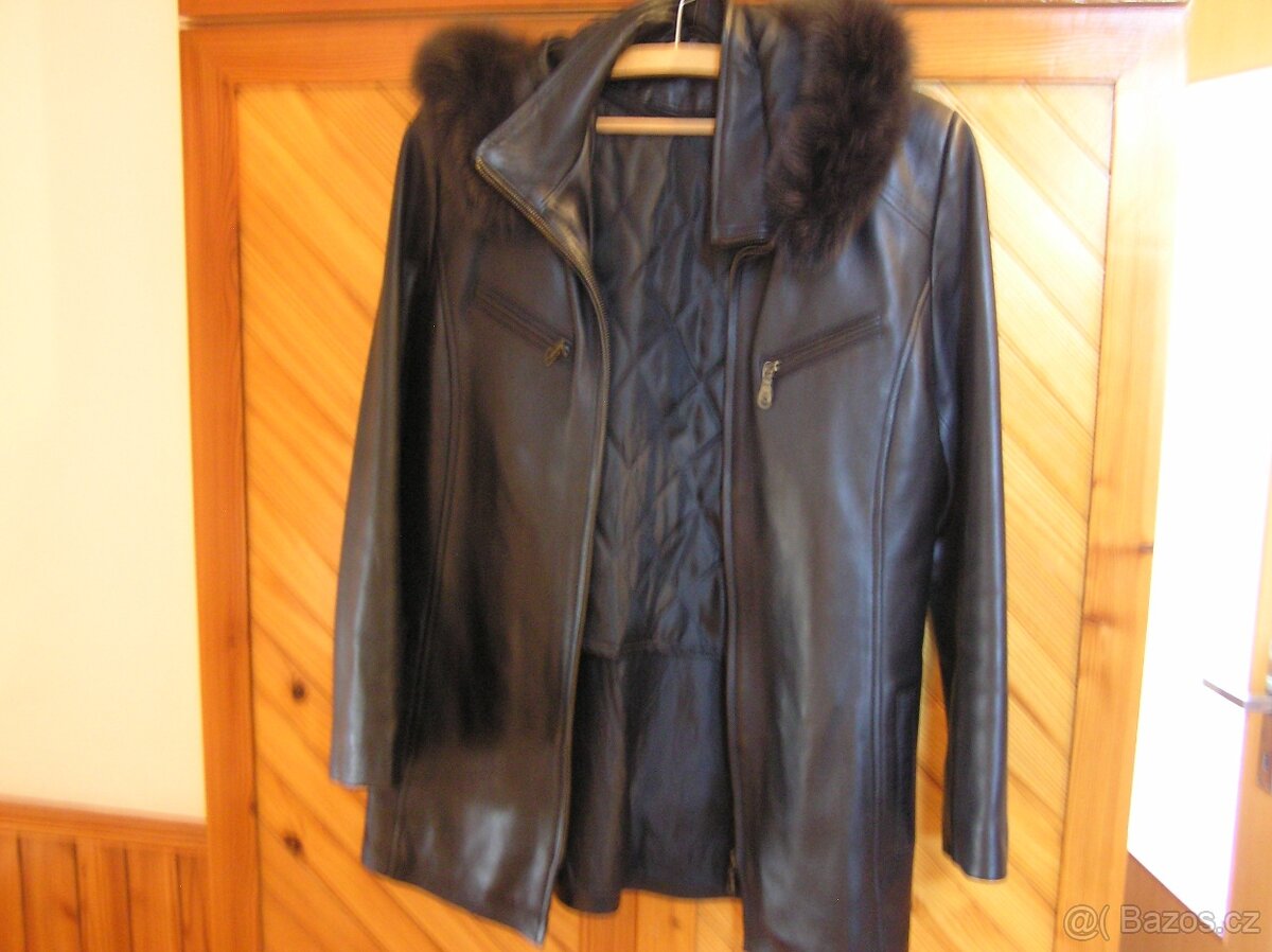 Dámská, kožená bunda, vel.40