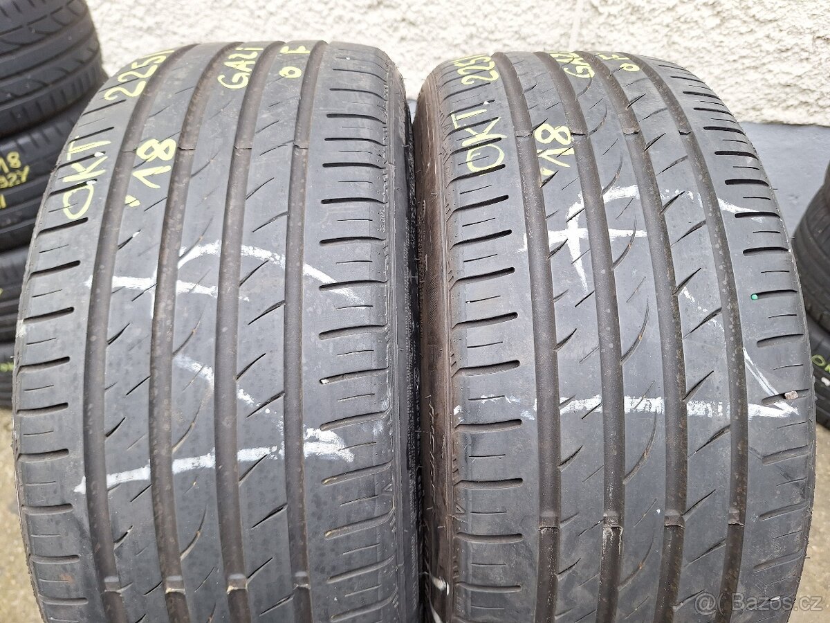 Prodám letní pneu 225/40/18 Nexen a Bridgestone