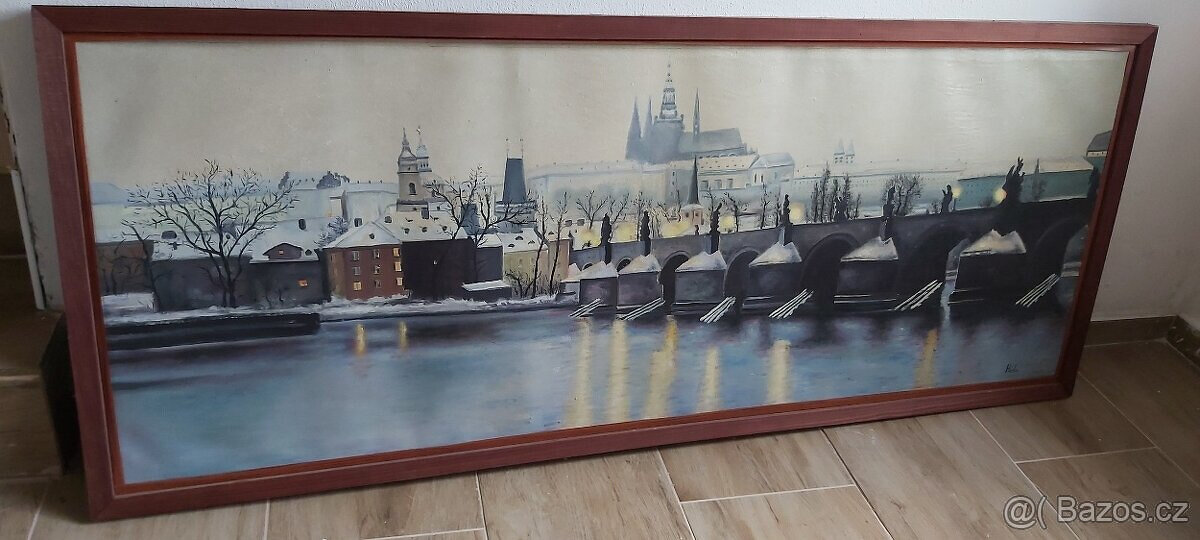 Obraz Karlův most, rozměr 170 x 70 cm