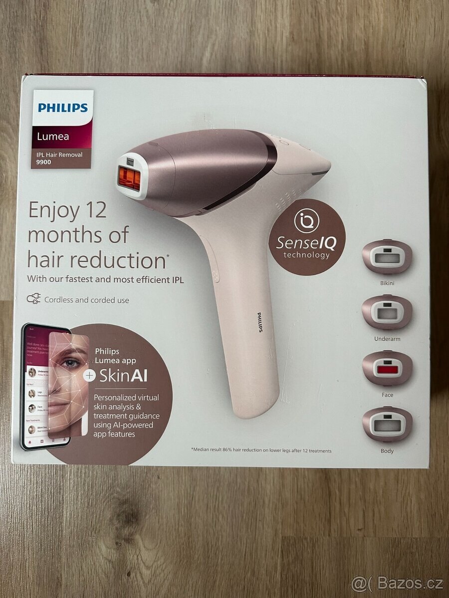Philips Lumea Series 9900 SkinAI IPL BRI977/00 - NOVÝ