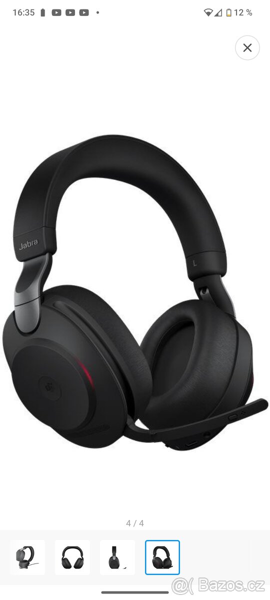 Profesionální prémiová sluchátka Jabra Evolve2 85 MS Stereo